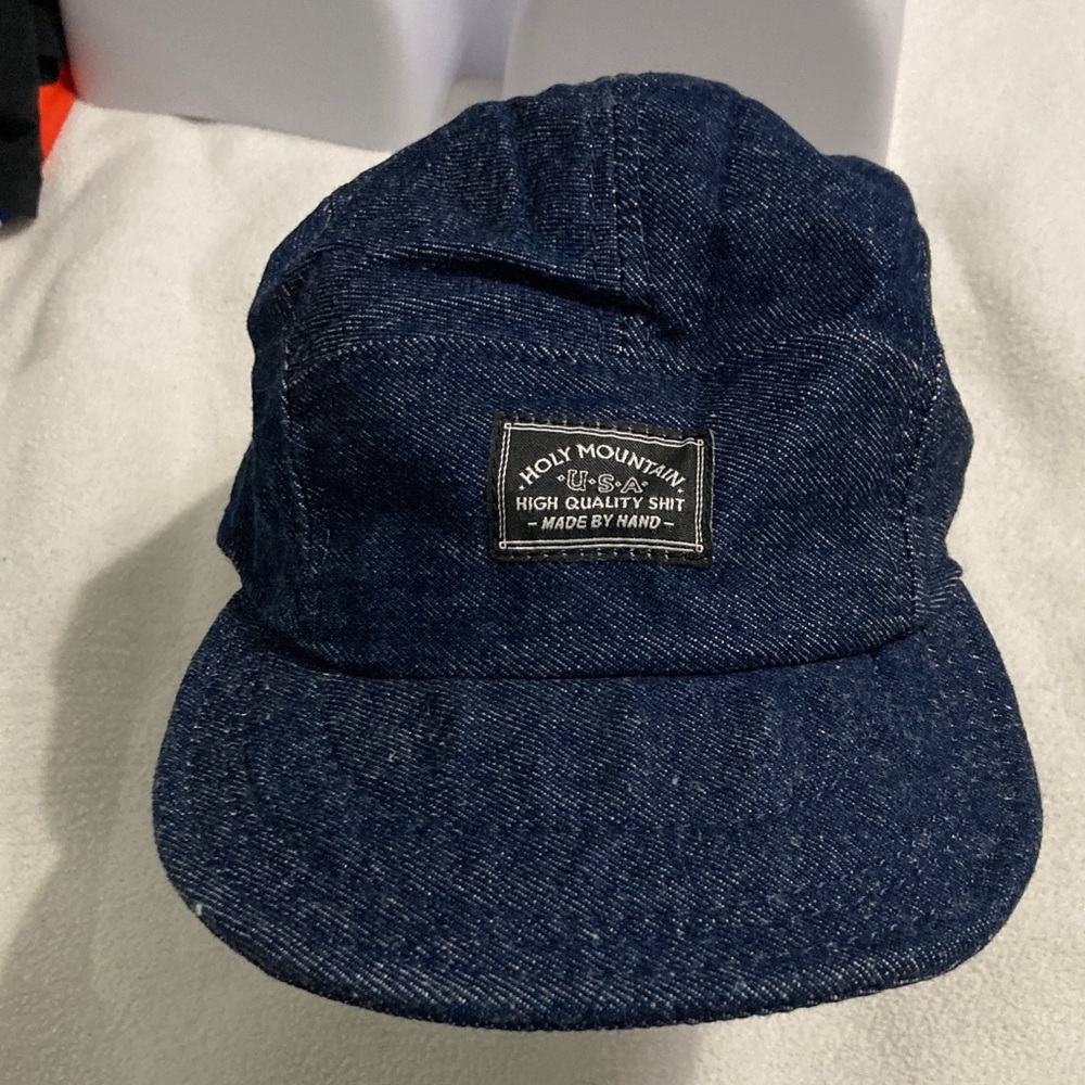 Holy mountain hand made in USA 5 panel limited edition denim 5 panel